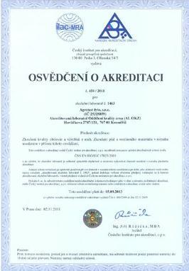 - akreditují se: laboratoře certifikační orgány inspekční orgány - akreditované specifické