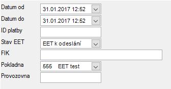 Opakovaný tisk/odesílání Údaje o tržbě musí podnikatel elektronicky odeslat nejpozději do 48 hodin od uskutečnění evidované tržby.