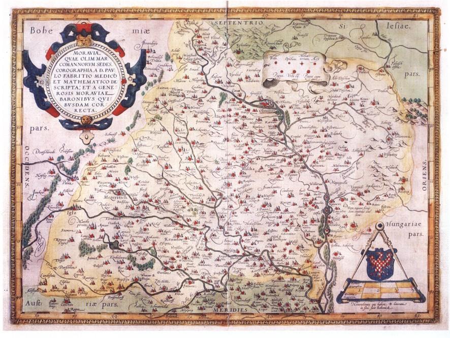 Mapa Moravy A.