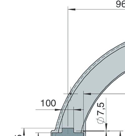 1750 mm Vnější průměr prstence: min.