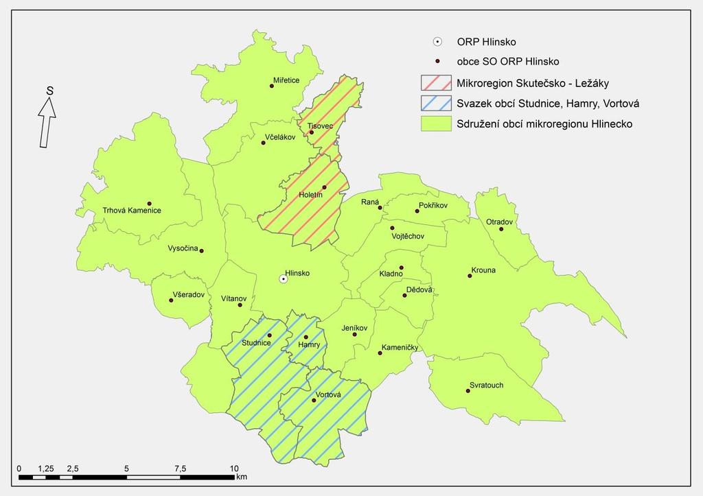 2 Souhrnná zpráva za všechny DSO v území Ve správním obvodu ORP působí 3 dobrovolné svazky obcí (Mikroregion Skutečsko Ležáky, Sdružení obcí mikroregionu