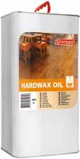 NOVÉ! HARDWAX OIL Hardwax olej bez obsahu rozpouštědel má velmi dobrou vydatnost a plnící vlastnosti. Jeho základem jsou suroviny rostlinného původu.