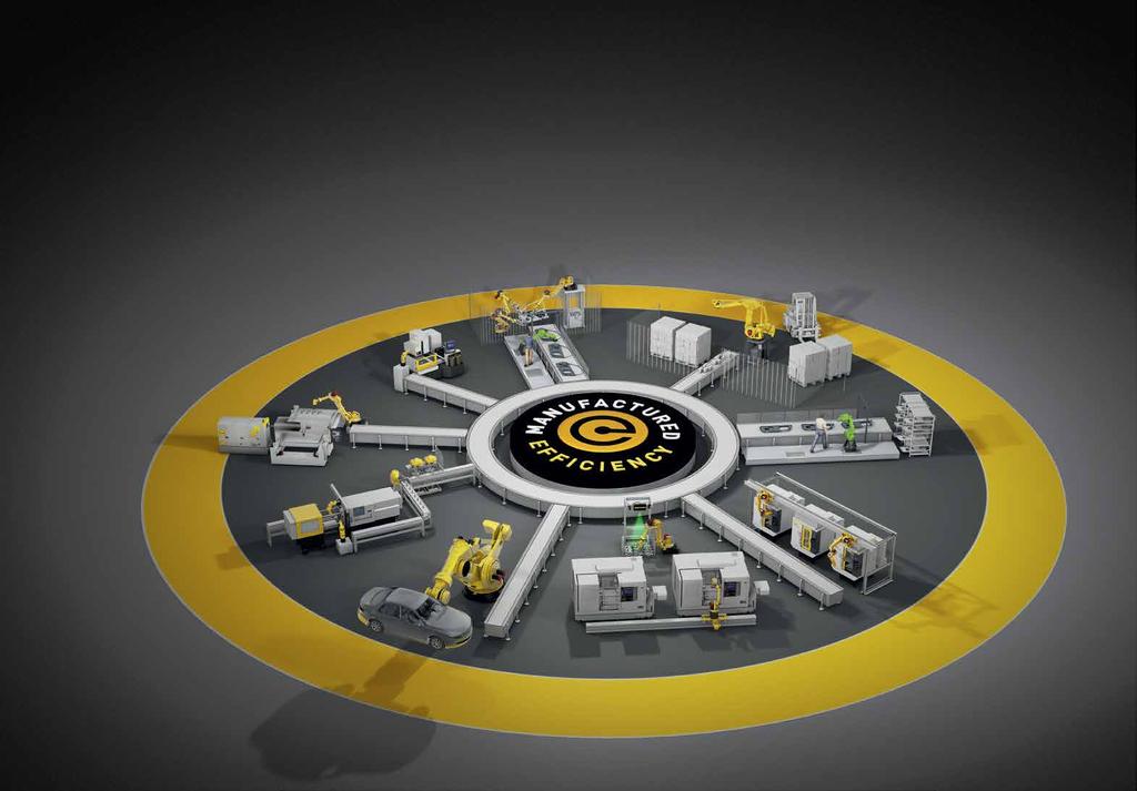 Vstupte do zóny efektivnosti! FANUC vnáší efektivitu do vašich výrobních procesů v podobě CNC systémů, pohonů, robotů a výrobních strojů.