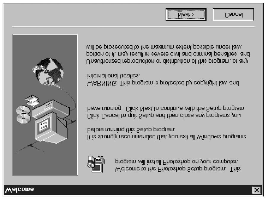 Instalace Adobe Photoshop 5.0 LE Instalace Adobe Photoshop 5.0 LE Při instalaci Adobe Photoshop 5.0 Limited Edition postupujte podle následujících pokynů.