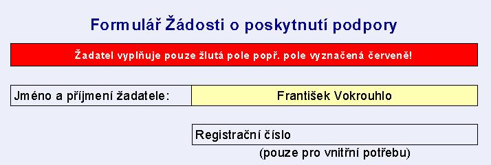 Návod pro vyplnění elektronické žádosti o poskytnutí podpory Tento návod slouží pro správné vyplnění formuláře žádosti o poskytnutí podpory pro podprogram (PF08-09) pro začínající včelaře 2009 Nyní