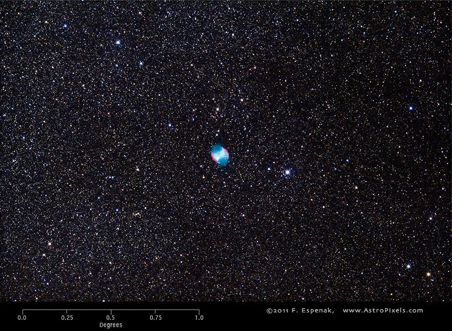 Peach Objekt: Albireo Souhvězdí: Labuť (mapa ) Typ objektu: dvojhvězda Hvězdná velikost:, mag a, mag Popis: Albireo se jeví při pozorování pouhým okem jako samotná hvězda.