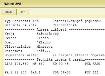 Vlastní obsah emailu můžeme zadat pomocí textového pole, resp. záložky Text. Ten lze uplatnit např. při příchodu balíčku z kraje nebo jiném statickém podnětu.