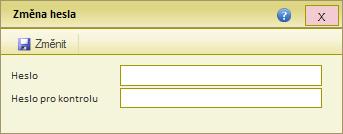 Modul Lidé Změna hesla Změnu provedeme z menu Lidé -> Změnit heslo, kde jednoduše vložíme, dvakrát po sobě shodné heslo