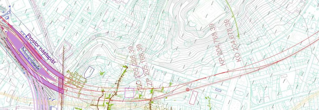 Varianta 1 Tato varianta sice vychází z řešení umístění budovy skladiště Malá Amerika v poloze uprostřed ostrovního nástupiště, ale je platná pro uspořádání kolejiště se 6-ti kolejemi a třemi