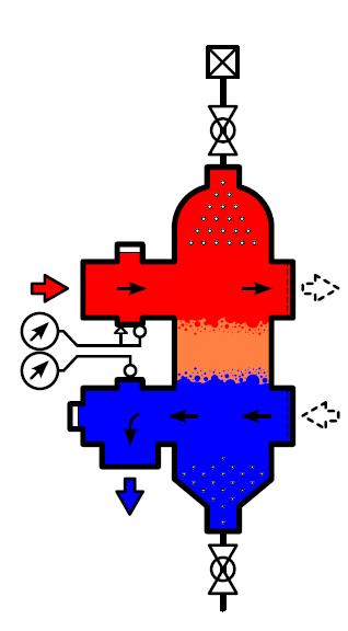 7) Popis hydraulického oddělovače tlaku: 1 tělo hydraulického oddělovače