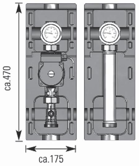 7. Čerpadlové skupiny DN25 / DN32 7.1 Čerpadlové skupiny V-UK DN 25 a 32 Provedení Objednací č.