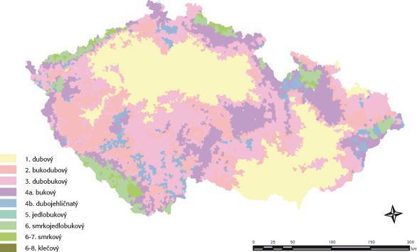 Prognózy změn vegetační stupňovitosti v ČR Změny vegetační stupňovitosti jako indikátory vhodné druhové dřevinné skladby souvisí se změnami klimatu.