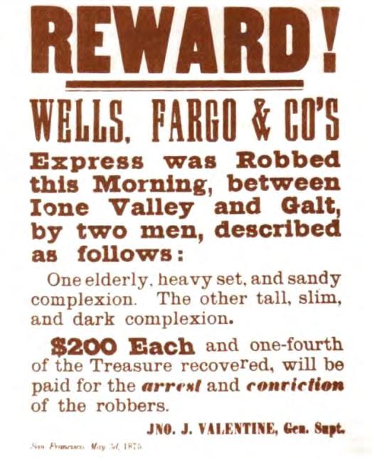 V roce 1866 křižovaly dostavníky Wells Fargo po 4000 mil dlouhých trasách napříč Sierra Mountains, Great Plains až do Idaha a Montany. Když San Francisco postihlo 18.