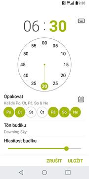 Nový budík přidáte stisknutím tlačítka se