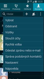 3 z 34 Kopírování ze SIM karty do telefonu Kontakty.