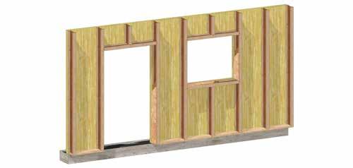 Stavební systém STEICO detaily s masivní dřevěnou stěnou OBVODOVÉ STĚNY Z MASIVNÍHO DŘEVA MH1 Obvodová stěna z masivního dřeva MH2 Upevnění Izolace stojiny Vzdálenost nosníku 62,5 cm Deska
