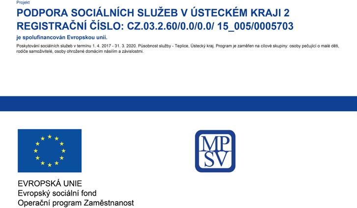 Sociálně aktivizační služby pro rodiny s dětmi Podaná ruka Cílem služby je podpora rodiny s dítětem, u kterého je jeho vývoj ohrožen v důsledku dopadů dlouhodobě krizové sociální situace, kterou