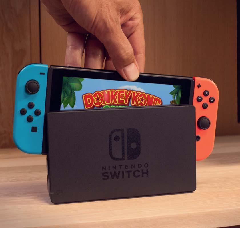 3. Vyjmutí konzole z dokovací stanice Pokud vyjmete konzoli Nintendo Switch z