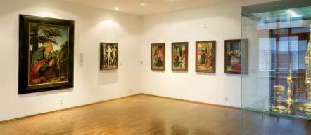 století až po současnost a dále pak rozsáhlá a v České republice ojedinělá sbírka naivního umění a art brut, která byla budovaná od roku 1967.