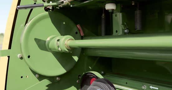 Hydraulicky Zařízení pro vázání do sítě i motouzem se spouští pomocí ovládacího ventilu v traktoru.