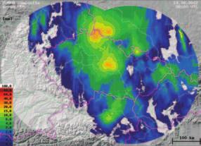 5 Detekce příčinných srážek podle radarových snímků Pole srážek je velmi proměnlivé v čase i prostoru.