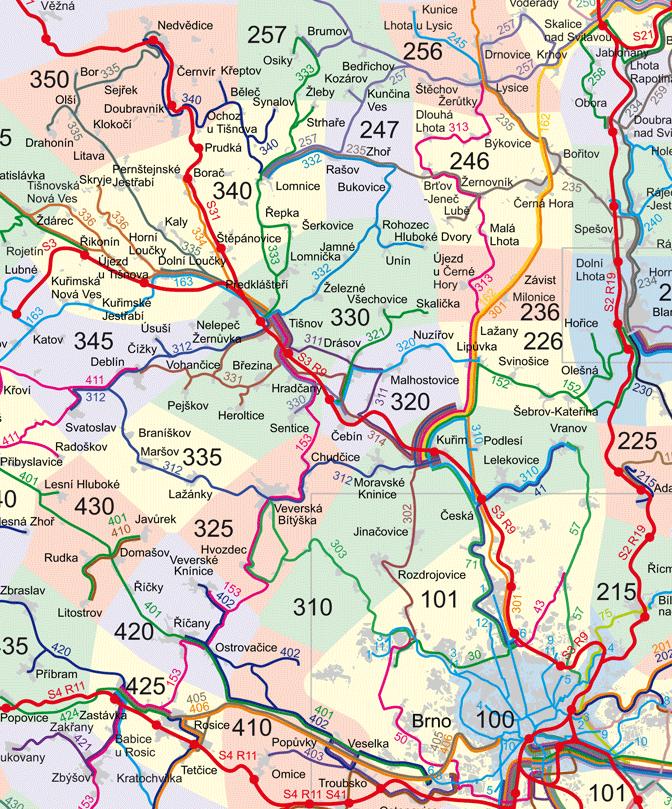 Rozsah a organizace regionální osobní dopravy Počet vlaků regionální dopravy pracovní den 850 nepracovní den 500 Dopravní výkon kalendářní rok 9 mil vlkm průměrný den 24 tis.