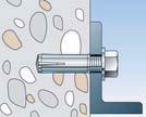 Při zarážení rozpínacího kuželu zarážecím nástrojem EAW H Plus se pouzdro kotvy rozšíří a ukotví se rozepnutím proti stěně
