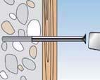 PŘEHLED FNH trubková kotva povrchová úprava DACROMET Vhodná pro: beton přírodní kámen s hutnou strukturou plné cihly plné vápenopískové cihly Pro upevnění: hraněného dříví konstrukcí ze dřeva a kovu