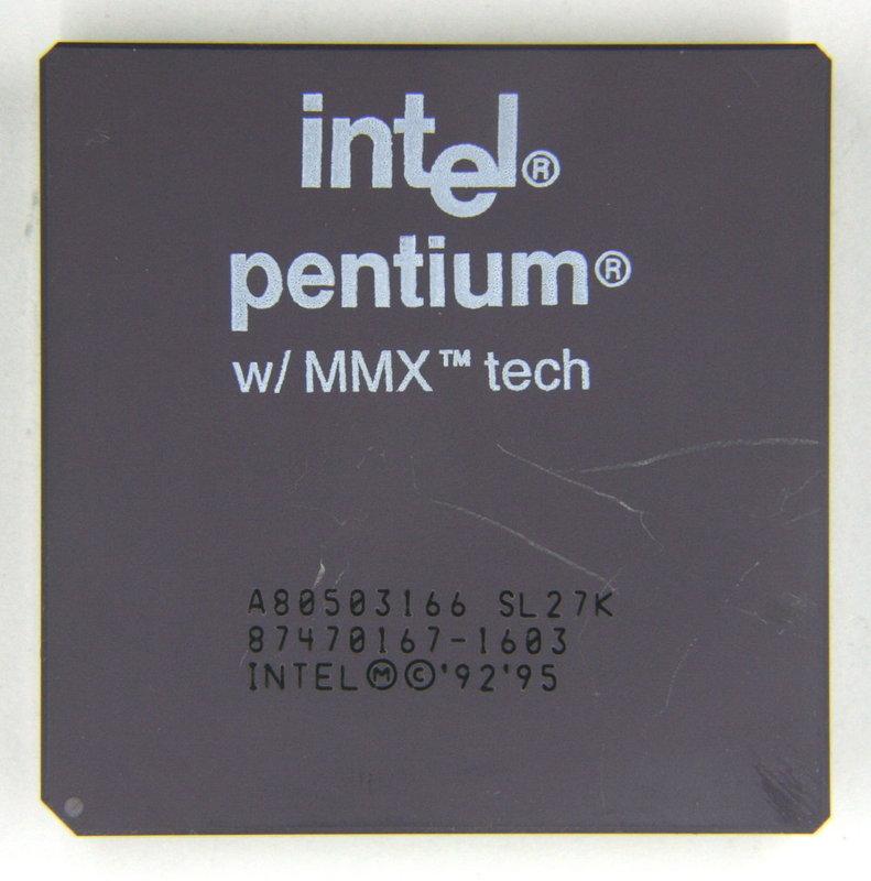 Pentium MMX Multi-Media extension Uveden 8.