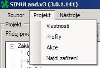 Před uložením je nutné vložit heslo pro šifrování uloženého projektu. Soubor Uložit projekt jako Uložení projektu do souboru s koncovkou.sml do zadaného umístění.