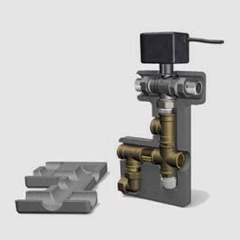 Art. TM 5532 PDC hydraulická rozdělovací jednotka pro jeden zdroj tepla (např. tepelné čerpadlo) a dvě odběrová místa (zásobník TUV a vytápění) Art.