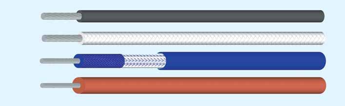 SiF, SiF-GL, SiFZ Silikonové jednoïilové vodiãe, bezhalogenové SiF SiF-GL SiF-GL-Si SiFZ Typ SiF lanûné mûdûné cínované jádro,dle DIN VDE 0295 a IEC 60228 tfi.