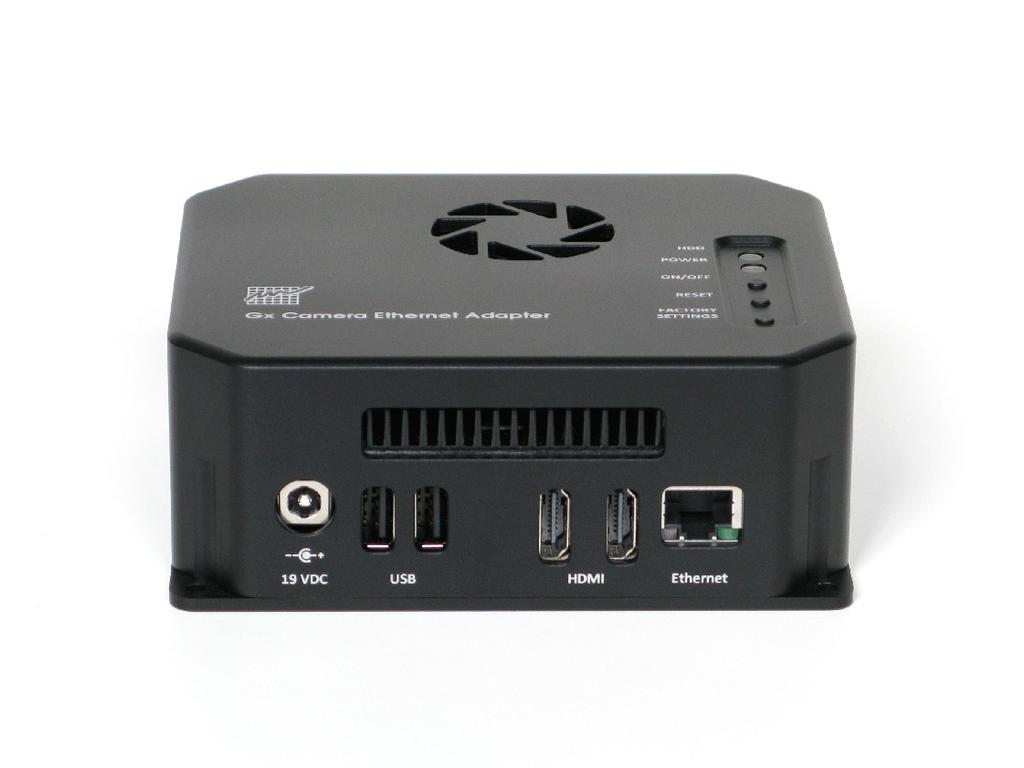 Mini varianta Mini varianta jednotky Gx Camera Ethernet Adapter je založena na PCkompatibilní základní desce NUC (zkratka z Next Unit of Computing).