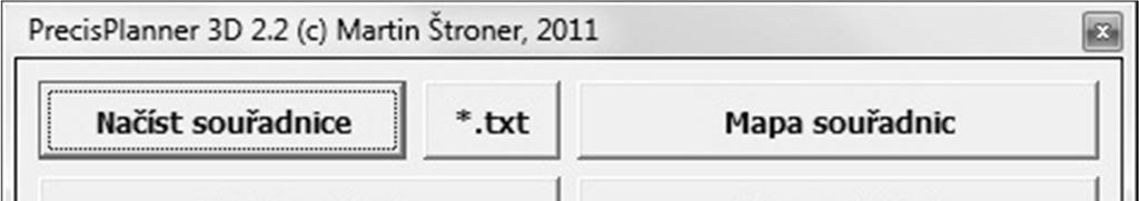 3 Popis programu PrecisPlanner 3D v2.2 a jeho možností Program pracuje v operačním systému Microsoft Windows XP a vyšším. Postup práce s programem lze popsat v následujících bodech: 1.