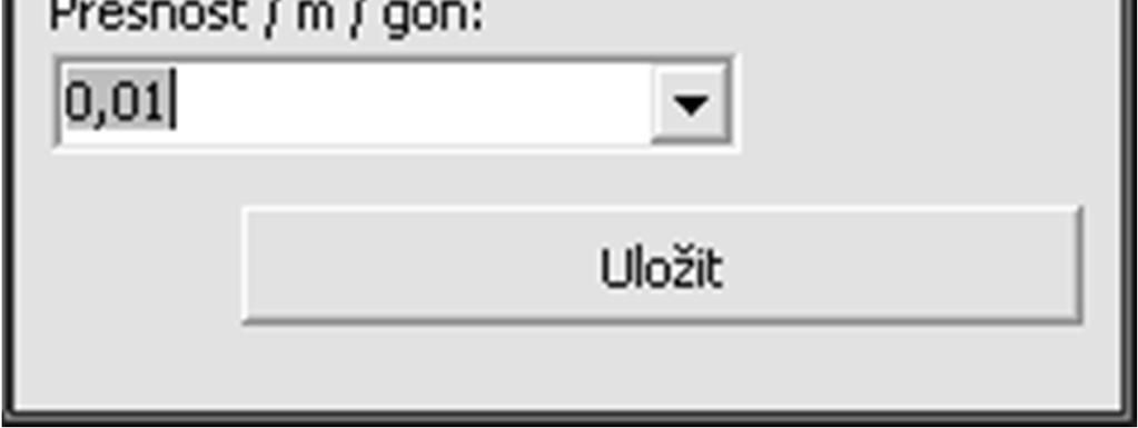 Postupuje se zleva do prava, nejprve se vyplní jednotková přesnost (jedna skupina, jedno měření, jedno převýšení), dále pak počty opakování v druhém sloupci.