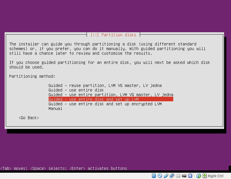 2.8. Spouštění více operačních systémů Instalátor Ubuntu se chová velmi zdvořile pokud na discích detekuje jiný operační systém.