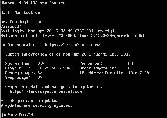 Po přihlášení vás Ubuntu uvítá informací o aktuálním čase, stavu počítače a aktualizovatelných balíčcích. 3.2.