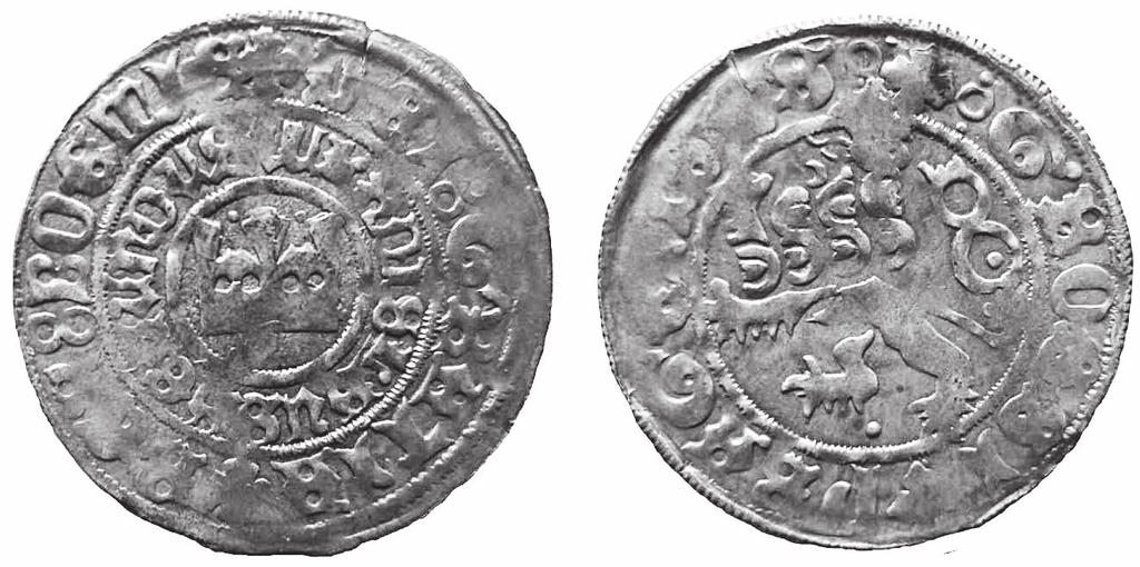 ČECHY, Vladislav II. Jagellonský (1471 1516) mincovna: Kutná Hora, řezač Hanuš z Řásné, AR pražský groš, 1509 1516 Av.: královská koruna, wladislaussecundus, 3Dei%gratia3rex%boemie Rv.