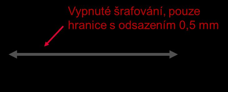 Materiál a metody Obr. 4-4 Metoda měření tloušťky stěn 4.4.2 Test TS vzorků č. 2 Podmínky druhé stavby a následného zpracování byly takřka totožné jako v předchozí podkapitole.