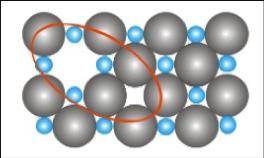 okraji krystalu Frenkelovův defekt chybějící atom se