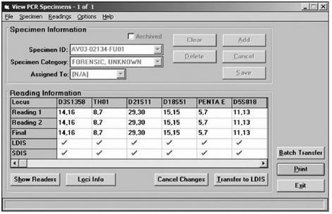25 - Printscreen obrazovky systému CODIS dvojí