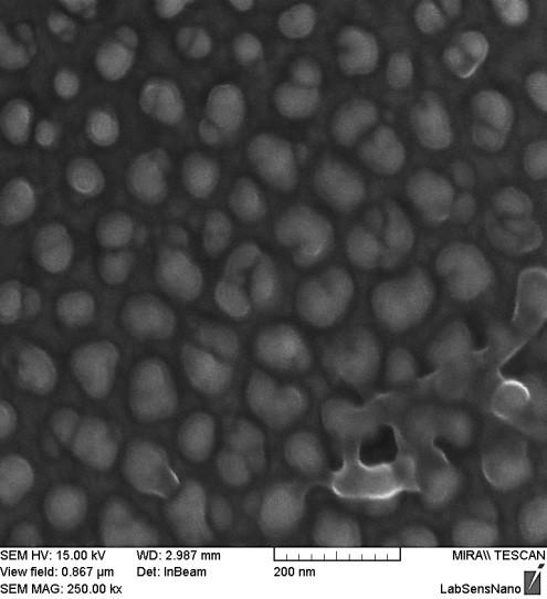 I[A] Techniky přípravy elektrod s nanostrukturovaným povrchem a jejich charakterizace 0,0040 0,0035 0,0030 0,0025 0,2 M H2SO4 0,3 M (COOH)2 0,0020 0,0015 0,0010 0,0005 0,0000 0 50 100 150 200 250 300