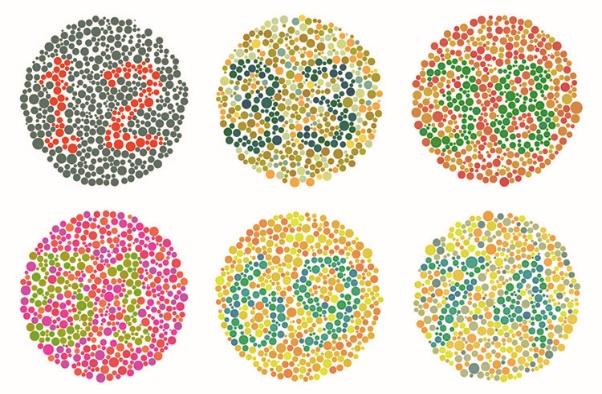 13 3.2 Vyšetření barvocitu Pro vyšetření barvocitu se využívá různých metod. Na principu splývání záměnných barev fungují pseudoisochromatické tabulky.