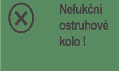 Zobrazí se, když ovládací modul nedostává žádné signály ze snímače rychlosti! Zobrazuje se, když jsou napájecí kabely snímačů přetížené, resp.