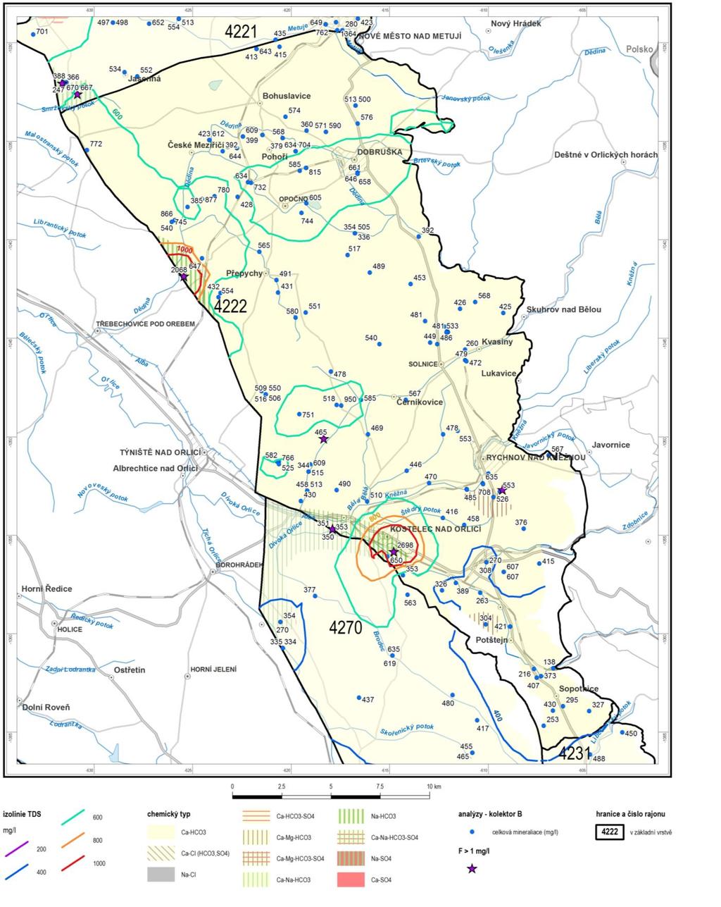 Obrázek 4-32 Celková mineralizace (TDS) s