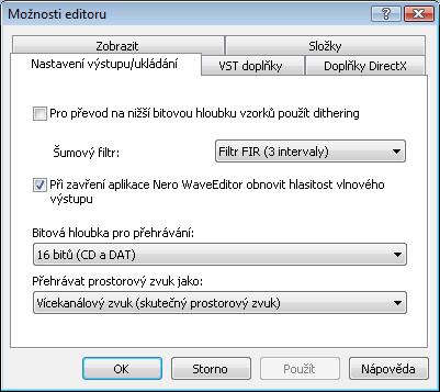 Úspěšný start Zaškrtávací políčko Dialogové okno otevření souboru vždy otevřít ve složce Hudba Při otevření dialogového okna Otevřít systém vždy nejdříve zobrazí složku, která je uvedená v textovém