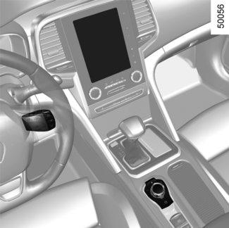 Ovládání integrované v handsfree sadě telefonu U vozidel, která jsou jím vybavena, použijte ovládání na volantu 4.