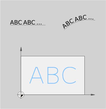 11 Cykly: Speciální funkce 11.6 RYTÍ (cyklus 225, DIN/ISO: G225) 11.6 RYTÍ (cyklus 225, DIN/ISO: G225) Provádění cyklu Tímto cyklem lze rýt texty na rovnou plochu obrobku.