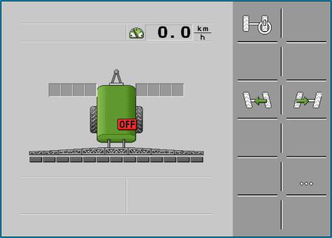 Upevněte gyroskop na traktor. 2. Připojte kabel ISOBUS pracovního počítače do zásuvky ISOBUS zařízení. 3. Spusťte terminál. 4.