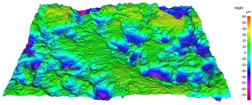 Lze na nich vidět, kde a jak se při brousicím procesu vylomila jednotlivá zrna obráběného materiálu. Ostatní 3D